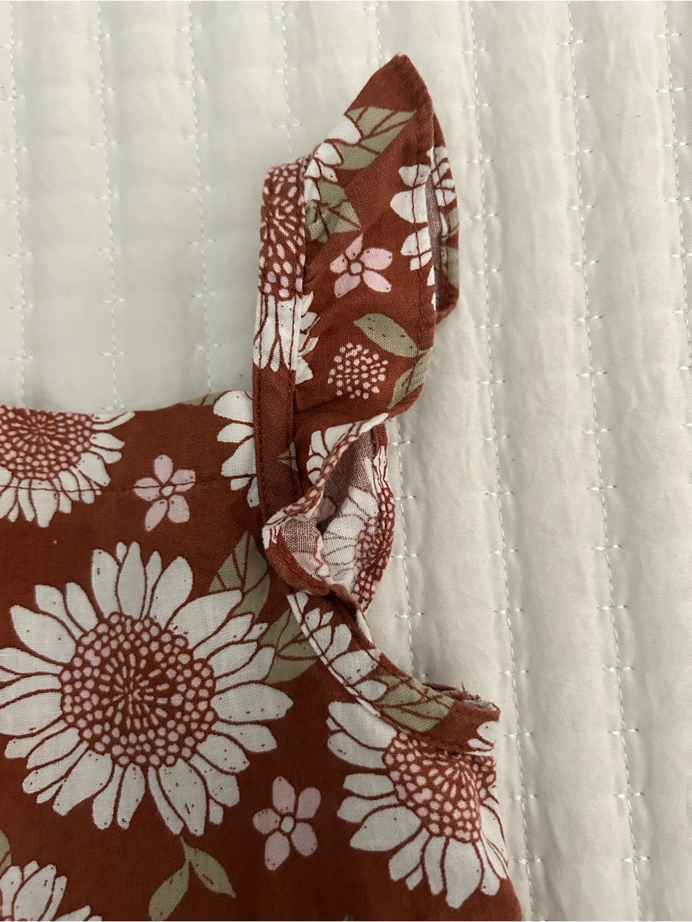 Carter's Sunflower Print Ruffle Strap Dress - Picture 3 of 5